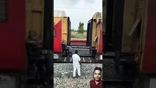 Rail Ki Coupling Very Dangerous Work 😳 Ytshorts #shots #ytshorts #train #shortvideo #rail #tranding