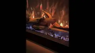 Sleek, Smart, Stunning - The Sabrina Modern Electric Fireplace is a Vibe 🔥 #electricfireplace
