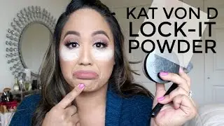 Kat Von D Lock-It Setting Powder | Review & Demo | Joyce Golden