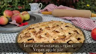 Tarta vegana de manzana 🍎 🎎 🍏 Vegan apple pie