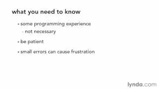 03 Prerequisites