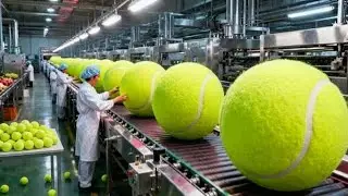 Inside the Factory: Detailed Process for Producing High-Quality Tennis Balls (Full Process)