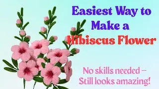 🌺 Easy DIY Pipe Cleaner Hibiscus 🌿 &ndash; Beautiful Handmade Flower from Scratch! ✨