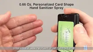 0 66 Personalized Card Shape Hand Sanitizer Spray