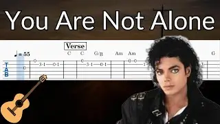 You Are Not Alone - Guitar Solo Tab Easy