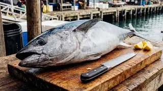 Full Process of Cutting Deep Sea Tuna &mdash; Long Version