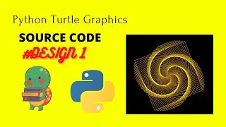 python turtle graphics tutorial || #design1 || Python graphics || Amazing design using python ✨ ||