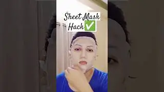 Post🙏🏻Sheet Mask💯tips🍯hacks❌ | beauty💕hack🌱 #shorts #hack #sheetmask #beauty #tips #post #hacks