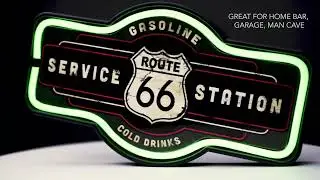 Retro Glow Anywhere: LED Rope Sign
