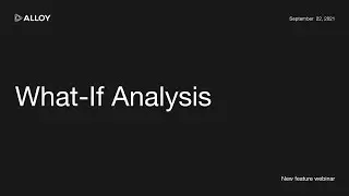 What-If Analysis