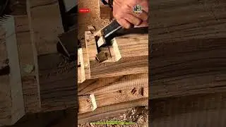 Manual Wood Joint Carving Using a Chisel #handtoolwoodworking