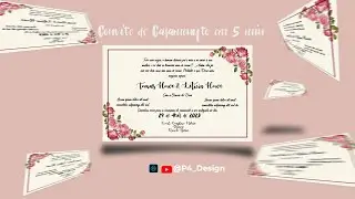 Como fazer um Convite De Casamento em 5 Minutos no Photoshop