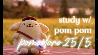 Pomodoro 25/5 &bull; Productive Study Method &bull; Calm Lofi &bull; Chillhop &bull; Aesthetic Set up 🎀⭐️