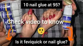 How did i get 10 nail glue at rs:95 only? Is it really nail glue? Check full video to know more😶‍🌫️