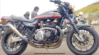 Kawasaki ZEPHYR750 フルカスタム全部見せます❗Zレーシングマフラー音❗ゲイルスピードホイール、ブレンボキャリパー、オーリンズフロントフォーク、FCR35、愛媛県バイク屋さん撮影会❗
