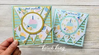 FUN FOLD! Triple point cards are much easier to make than you think!