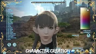 Final Fantasy XIV Online: A Realm Reborn - Character Creation (Female Wildwood Elezen)
