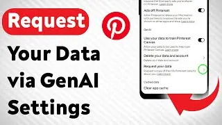 How to Request Your Data on Pinterest via GenAI Settings (Updated)