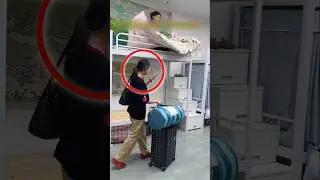 Hostel Girl Builds Secret Room #shortsvideo