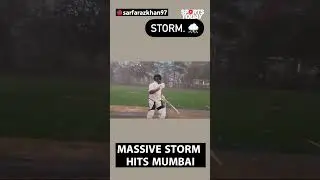 Sarfaraz Khan's practice session disrupted, nets blown away in Mumbai freak storm | Sports Today