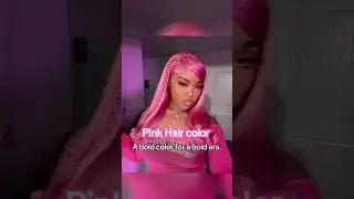 Pink hair 🩷  #hairstyle #hair  #haircolor #pinkhair #iconic #shorts
