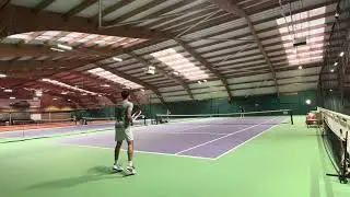 Finlay Whitrow college tennis video spring 26