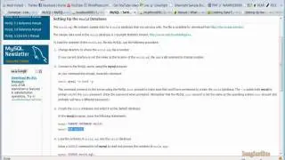 PEAR Structures DataGrid Video Tutorial 2 Using the Command Line to Create a Mysql database