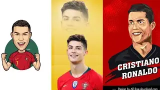 How to Fade an Image into a Gradient Background/canva tutorial/Ronaldo Blending Image