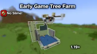 Simple, Early Game Birch Tree Farm for Minecraft 1.19+  (6,500 logs/hr) | Tutorial