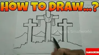 EASTER SPECIAL DRAWING/DRAWING FOR GOOD FRIDAY/JESUS CROSS DRAWING/ദുഃഖവെള്ളി കുരിശ് എങ്ങനെ വരക്കാം