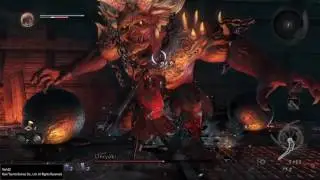Nioh -  Matando o Onryoki (primeiro chefe).