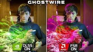 Ghostwire Tokyo | Nvidia DLSS vs AMD FSR | Who Wins? | Raytracing ON | Native 1080p All Settings