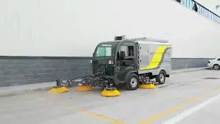 BY S50 Electric Sweeping Truck with 5 Brushes
