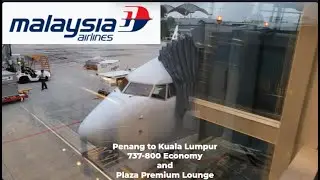 Malaysia Airlines Economy Boeing 737-800 MH1137 Penang to Kuala Lumpur in 2025.