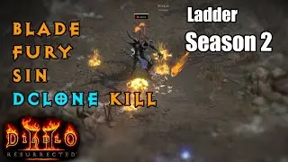 Killing DClone 83 Blade Fury Assassin - Ladder Diablo 2 Resurrected