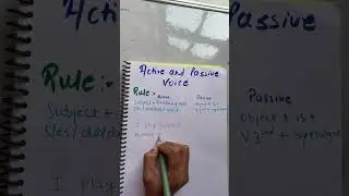 Active And Passive Voice #grammar#exampreparation#cbse#ytshorts