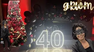 GRWM 40/40 Club - 40th All Black Masquerade Birthday Party! |  Makeup, Hair and Outfit Ideas