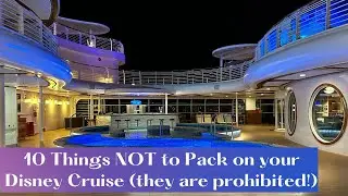 Prohibited Items on Disney Cruise Line | And ONE item that falls into the 