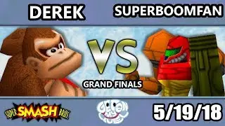 GOML 2018 - [L] Derek (DK) Vs. PG | SuPeRbOoMfAn (Samus) Low Tier Grand Finals