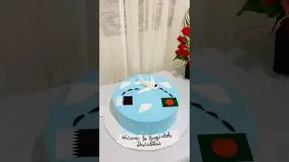 Travel theme cake 💙#cake #shorts #themecake #foryou #suscribe #baking