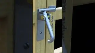 Automatic swing door lock, latch DIY