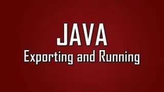 Learn Java - #25 - Exporting and Running a .jar With Batch File