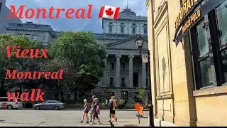 Montreal 🇨🇦 walking Old Montreal streets