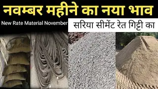 Cement,Steel,Sand,Aggregate Price in November 2025, building material cost in 2025