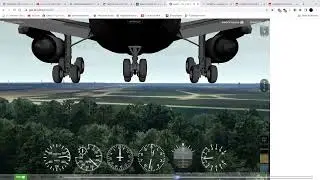 A 0FPM Landing At The Airbus A340-600 In EDDF #swiss001landing