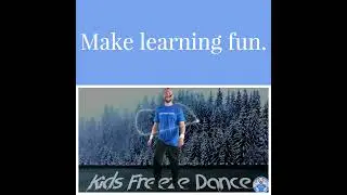 Winter themed freeze dance brain break to practice reading magic e words
