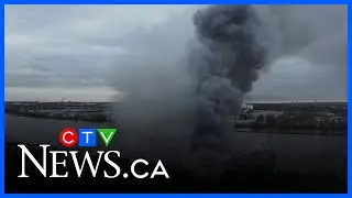 Fire erupts at former lumber mill