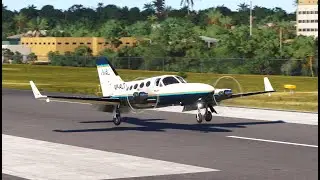 [ MSFS 2024 / CESSNA C414 ] ROUND TRIP LANDINGS