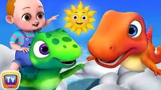 Sky Song Nursery Rhyme with Jumblikans Dinosaurs - ChuChuTV Toddler Learning Videos