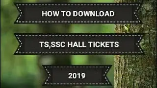 How to download ts ssc Hall tickets 2019